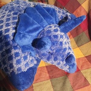 My Pillow Pet Blue Dinosaur Large, Great Condition 19 X 14 Inch